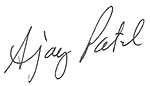 Signature of Peter Nunoda president of ֦Ƶ